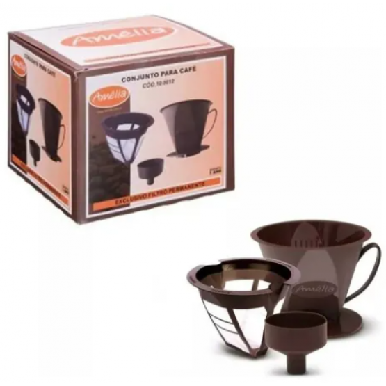 Conjunto Para Preparar Café Amélia 3 Peças - ref 10.0012