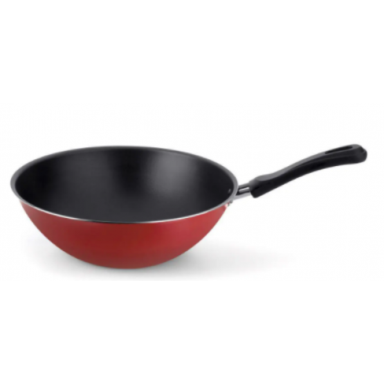 Frigideira Wok Multiflon 28cm Vermelha - ref 73228