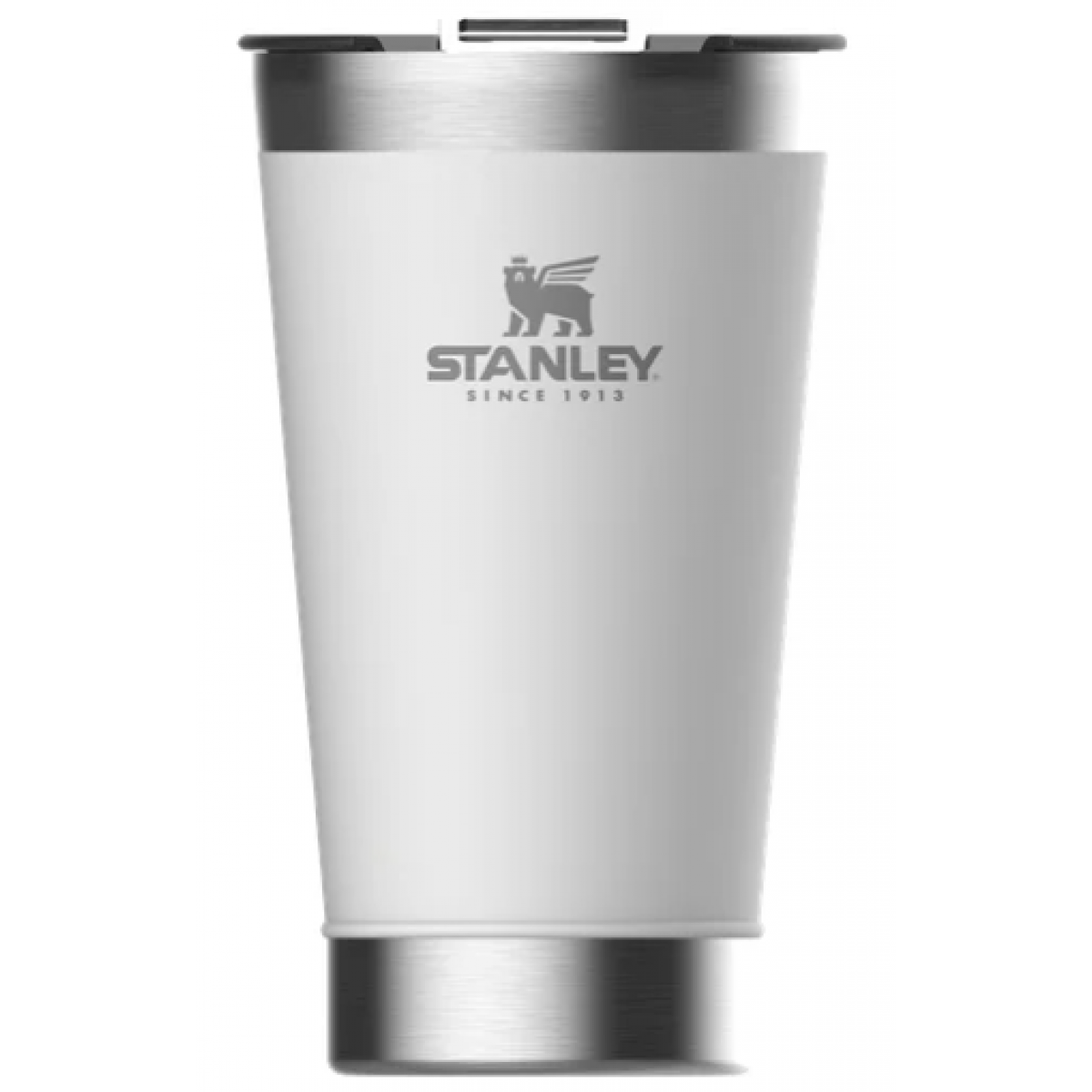 Copo Térmico Cerveja Inox Stanley com Tampa Branco 473ml