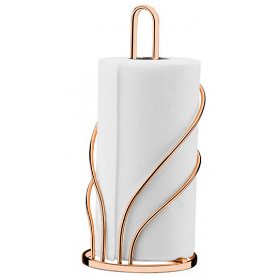 Suporte Papel Toalha Future Gold Rose - ref 1603RG