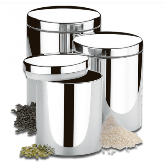 Conjunto Potes de Inox Para Mantimentos Brinox - ref 2100102