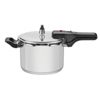 Panela de Pressão Tramontina Brava em Aço Inox com Fundo Triplo 20 cm 4,5 L - ref 62416200