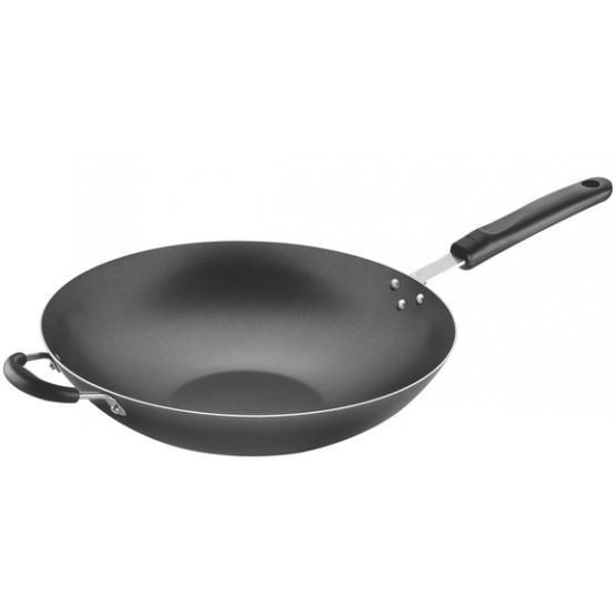 Wok Tramontina Loreto em Alumínio com Revestimento Interno Antiaderente Starflon T1 com Cabo Baquelite 32 cm 4,4 L - ref 20252032