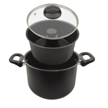 Conjunto Banho Maria Alumínio Pato Branco N20 3,2L Preto