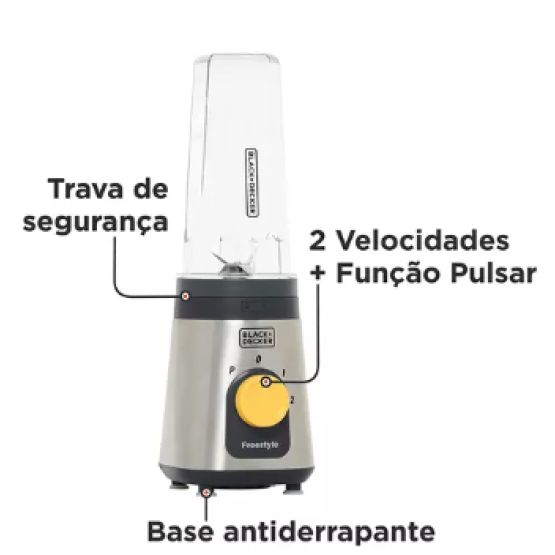 Liquidificadro e Processador Black & Decker Freestyle 127V - ref LP320BR