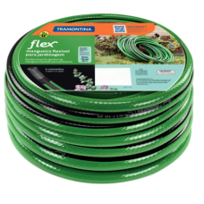 Mangueira Flex para Jardim Tramontina Verde com Faixa Preta em PVC 4 Camadas 30 Metros - ref 7891117105862