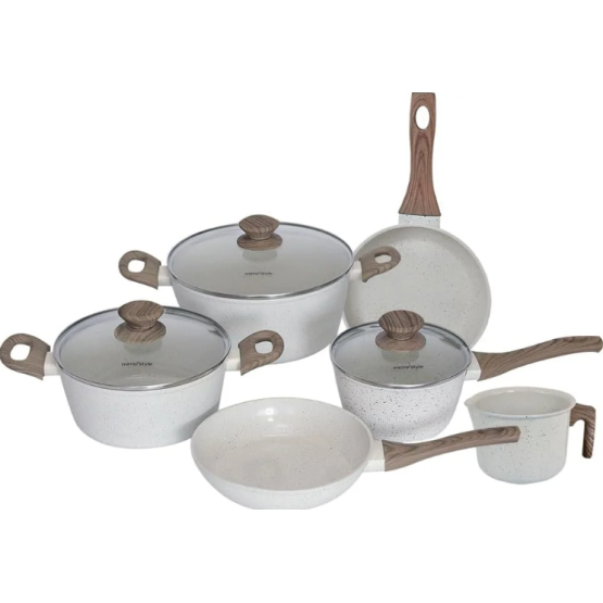 Jogo Panelas 6 Peças Mimo Style Cook Marmoll Indução