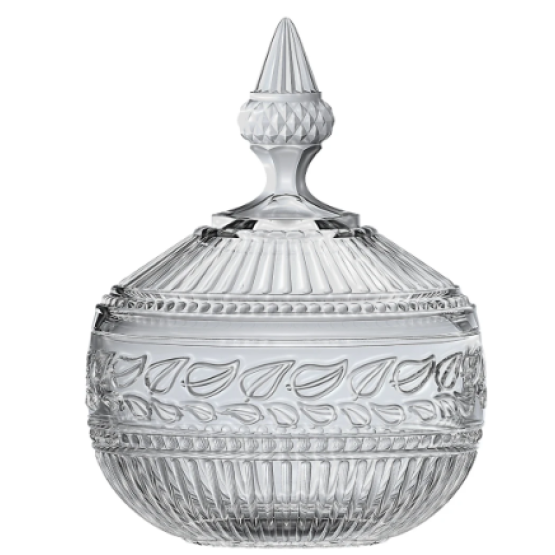 Bomboniere em cristal D12xA16,7cm