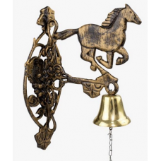 Sino de Parede em Bronze Modelo Cavalo - ref 1527