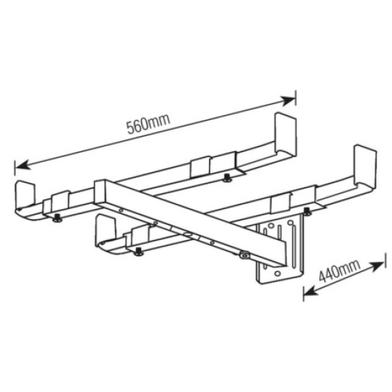 Suporte para Forno Micro-ondas Branco - ref SBR3.6