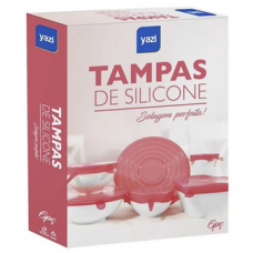 Conjunto Tampa de Silicone Yazi 6 Unidades - ref 20318