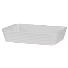 Travessa Retangular Com Friso Le Chef Paramount Branca 27,5x19x6cm - ref 1823