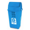 Lixeiro Basculante 50L Plasvale Azul - ref 757AM