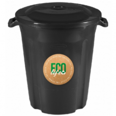 Lixeira Recycle Plasvale Preta 64L-  ref 377LP