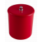 Lixeira Vermelho com Pegador Cromado Astra 6L - ref CT4BRD