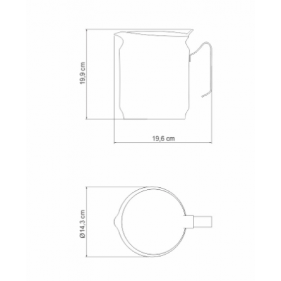 Jarra Tramontina para Água em Aço Inox com Tampa 14,1 cm 2,8 L - ref 5515