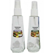 Kit 2 Frascos para Temperar Vidro Spray Azeite e Vinagre 90ml