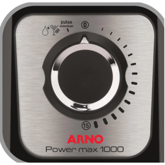 Liquidificador Power Max Arno 1000W 127V Preto - ref LN55 