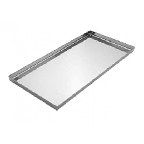 Bandeja Newpan Inox Canto Liso 40x25x2 cm - ref BA102