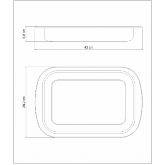 Assadeira Cosmos 43 x 28cm Tramontina - ref 61310431