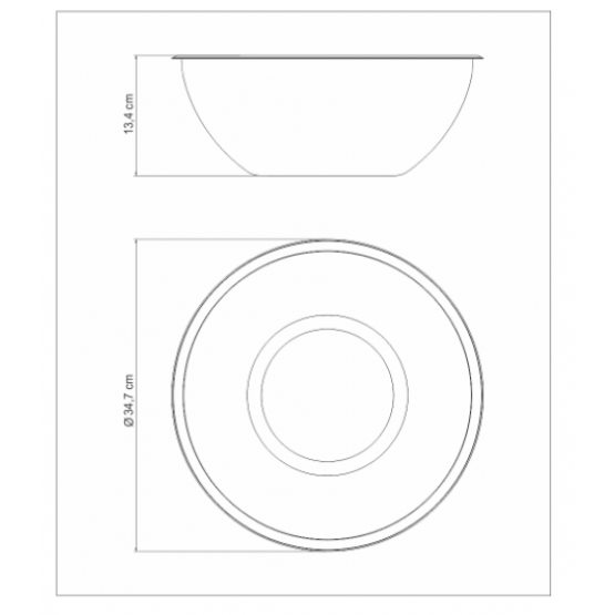 Bowl Tramontina Cucina em Aço Inox 32 cm 8 L - ref 61224321