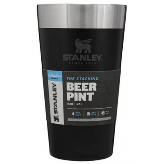 Copo Térmico Stanley Preto 473ml - ref 08029-02