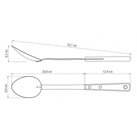 Colher para Arroz Polywood Tramontina Escura - ref 21158190