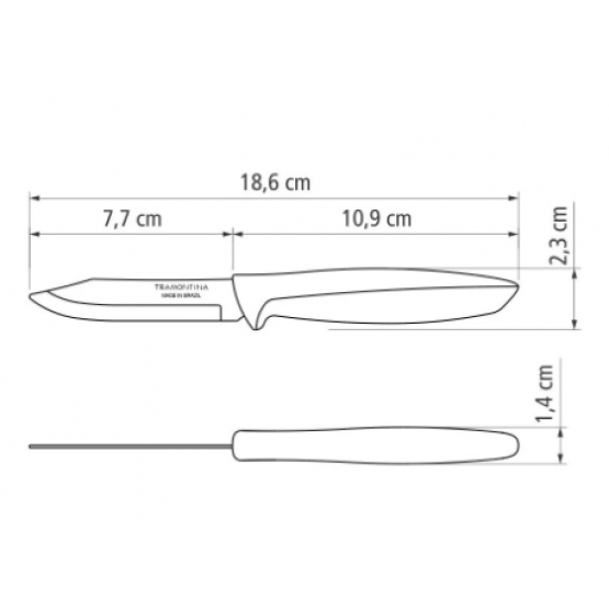 Faca Para Legumes e Frutas 3 -  ref 23420003