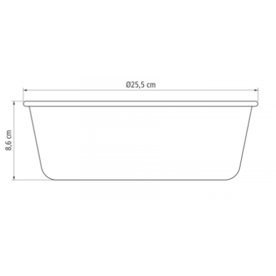 Forma para Bolo e Pudim Tramontina Brasil Starflon T3 Grafite 24 cm 2,6 L - ref 20062024