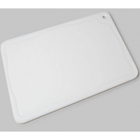 Placa De Corte Tabua Branca Com Canaleta 30x50 Pronyl -  ref 160