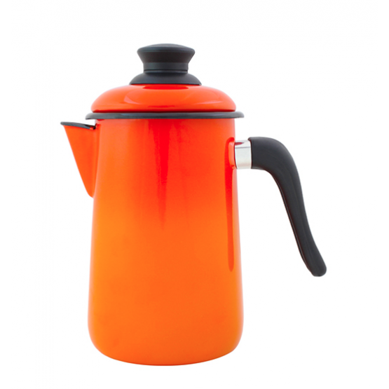 Bule Café Esmaltado Ewel 14 1.5L Laranja - ref 69030