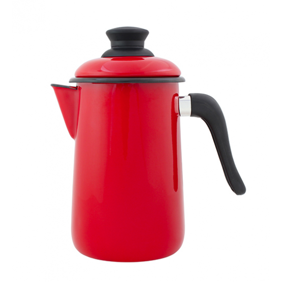 Bule Café Esmaltado Ewel 14 1.5L Vermelho - ref 69004