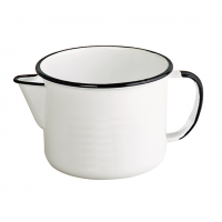 Caneca Esmaltada Ewel Com Bico 12 750ml Branca- ref 17003