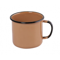 Caneca Esmaltada Ewel 12 825ml Marrom - ref 16002