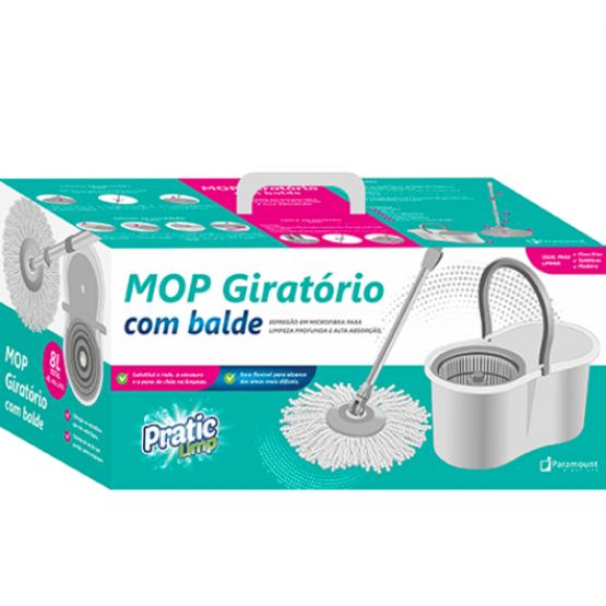 Mop Esfregão Giratório Com Balde - Paramount  - ref 1299